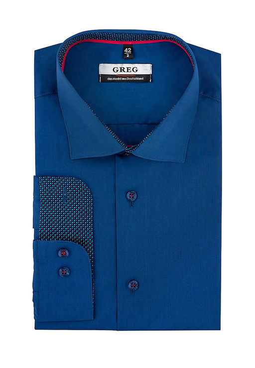 Сорочка мужская длинный рукав GREG 230/139/DB/Z/8p_GB  фото 2