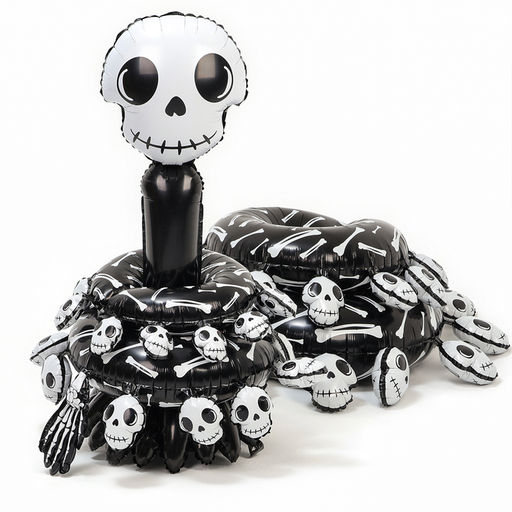 Воздушный шар фольгированный на Хэллоуин 44" «Пирамида из костей»