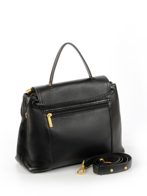 LACCOMA сумка Y2390-черный натуральная кожа полиэстер фото 4