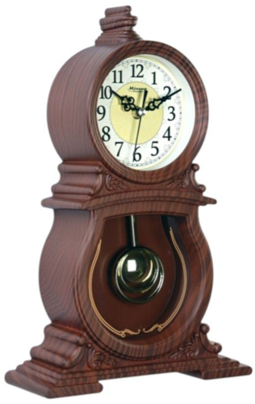 Настольные часы Mirron с маятником коричневые SNM26CDB