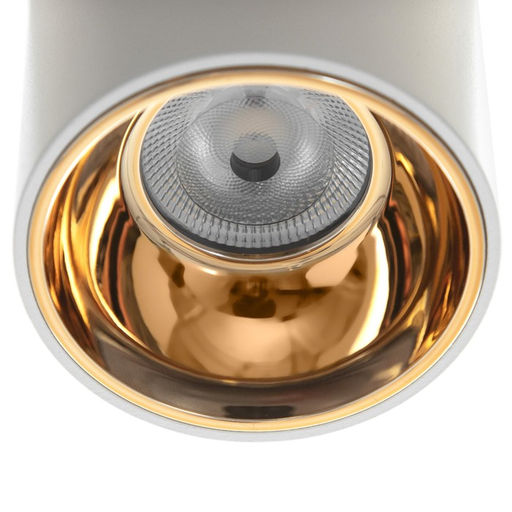 Светильник «Роллфи»LED 4000К 10 Вт DIM220 IP54 белый золото 7.5×7.5×10 см