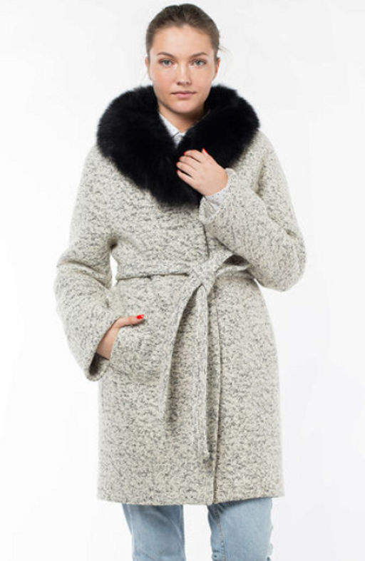 Пальто утепленное Мех натуральный (песец) - Империя пальто фото 10