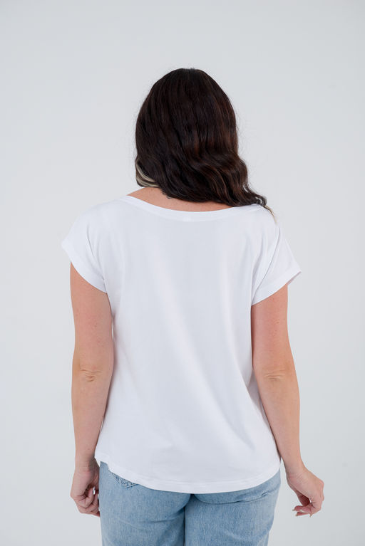 Футболка женская из вискозы Лирика белый Call me angel - Амадэль фото 5