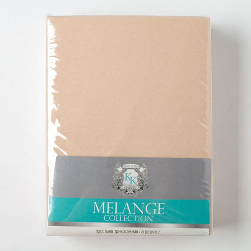 Простыня на резинке Купу-купу, 160х200х20 см, бежевый, трикотаж - Kupu-kupu фото 8