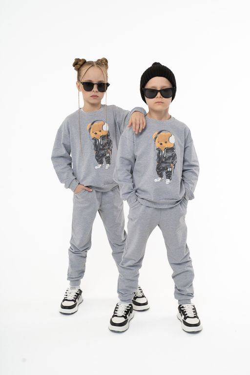 Костюм детский меланж тедди в наушниках