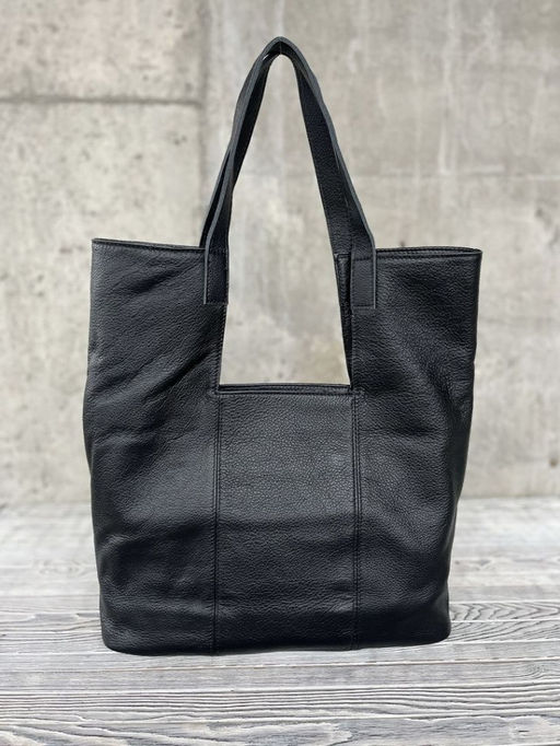 Женская кожаная сумка шоппер 2047-9 Блек