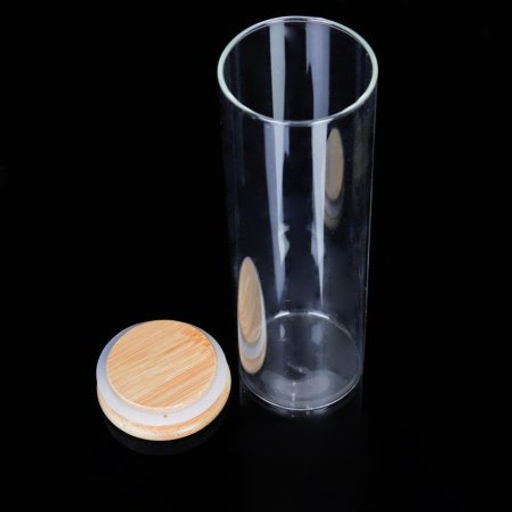 Банка для сыпучих бамбуковая крышка d-65/190 мм 650 мл / GT-35-119 /уп 80/ - Галеонтрейд фото 2