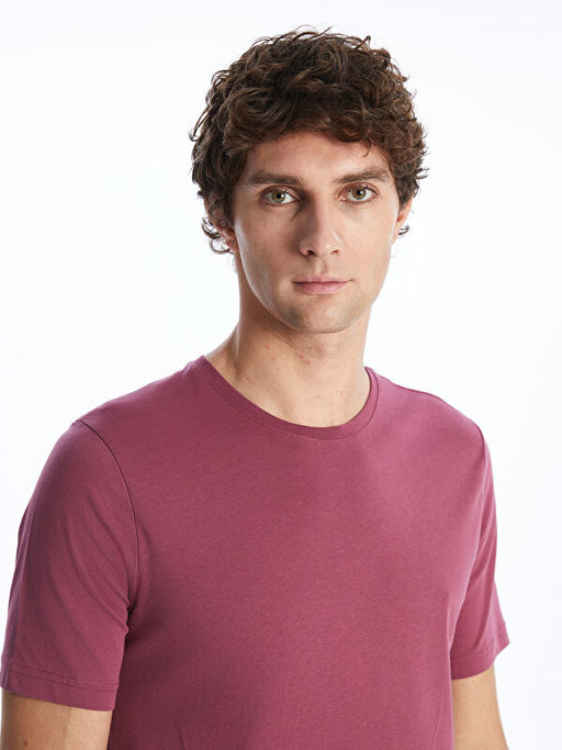 Bisiklet Yaka Penye Erkek Ti??rt