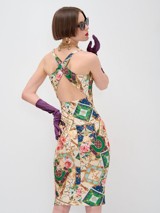 Платье с принтом масло OD-632-5