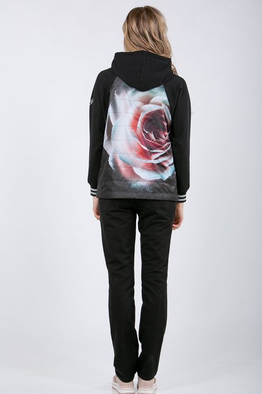 Толстовка из футера  комбинированного с плащевкой - А+б коллекция фото 7