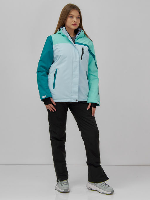 Горнолыжный костюм женский зимний голубого цвета 016Gl - Chunmai фото 9