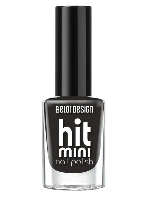 Belor Design Лак для ногтей "Mini HIT" №038 черный