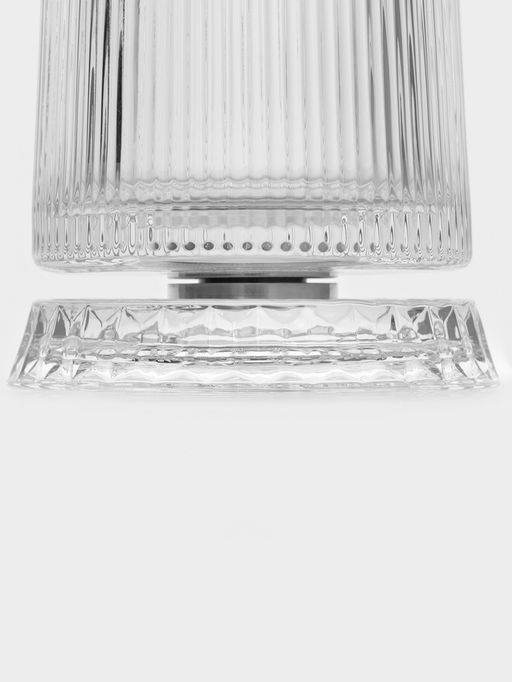 Стакан Magistro «Тор. Грани» 250 мл, 9×10 см, на вращающейся подставке, стекло, прозрачный