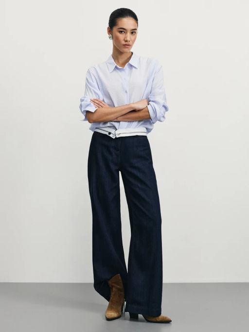 Джинсы wide leg с высокой посадкой / Zarina фото 5