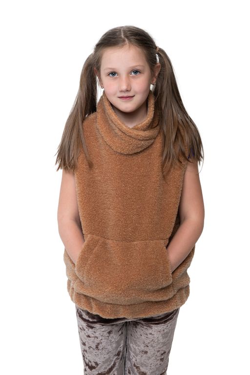 Жилет детский FUR цвет Ваниль УНИСЕКС - Woollamb фото 32
