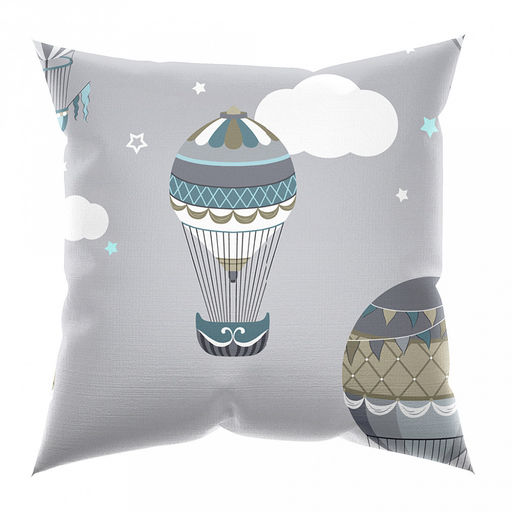 Наволочка 70х70см "На воздушном шаре", с клапаном-запахом, поплин 115г/м2, хлопок 100%, упаковка ПП 12х6см, "Домашняя мода" (Россия)
