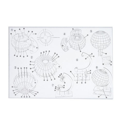 Конструктор пазл Глобус, 3D модель, диаметр 22 см, 71 элемент - Unicon фото 8