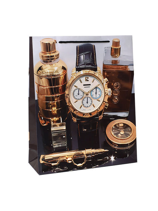 Цена за 12 шт. Пакет подарочный 26x32x9см 23 февраля / 473-2 /уп 12/960/микс/128г/м2 - Галеонтрейд фото 2