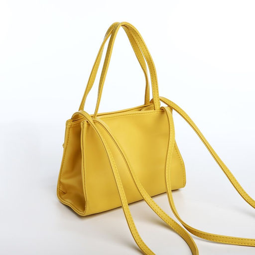 Сумка-тоут на молнии, цвет жёлтый - Simaland фото 2