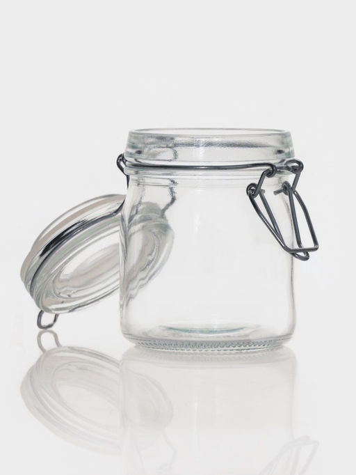 Баночка для специй Доляна «Галерея», 200 мл, 8.5×9×6.5 см, с бугельным замком, стекло, прозрачная