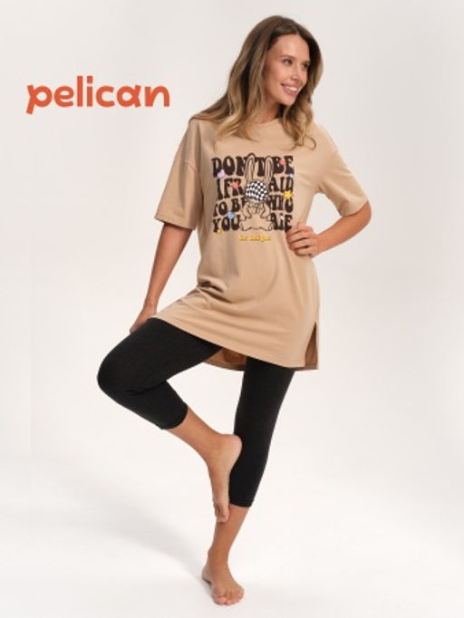 PELICAN, пижама женская, Песочный  фото 2