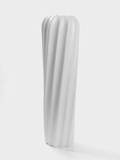 Ваза напольная керамика "Бласио" 58х14 см, белый