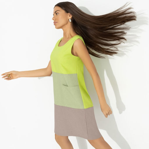 Платье в стиле сolor block Деликатная смелость - Charutti фото 6