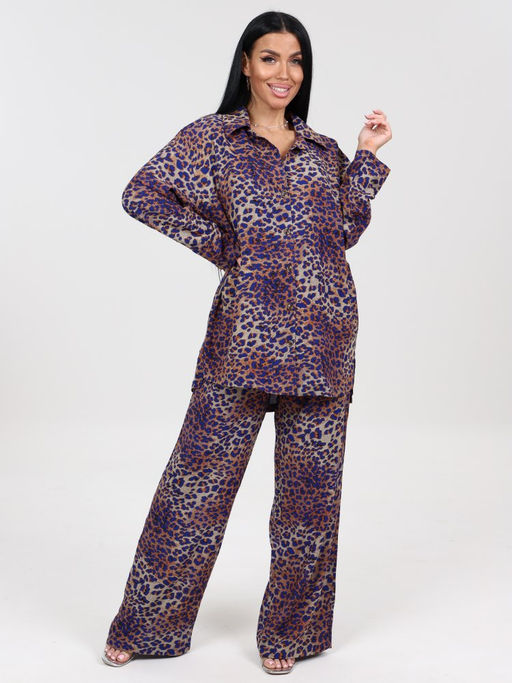 533 ЖЕНСКИЙ КОСТЮМ (брюки) (Синий) - А-дина фото 2