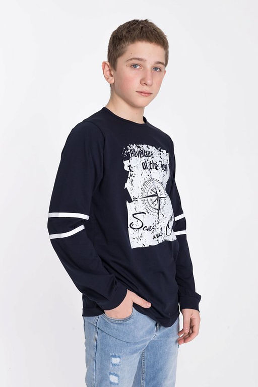 Лонгслив М22027Па Синий