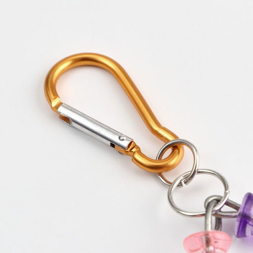 Игрушка для птиц Ромб из бусин с колокольчиком, 7 х 20 см, микс цветов - Пижон фото 4