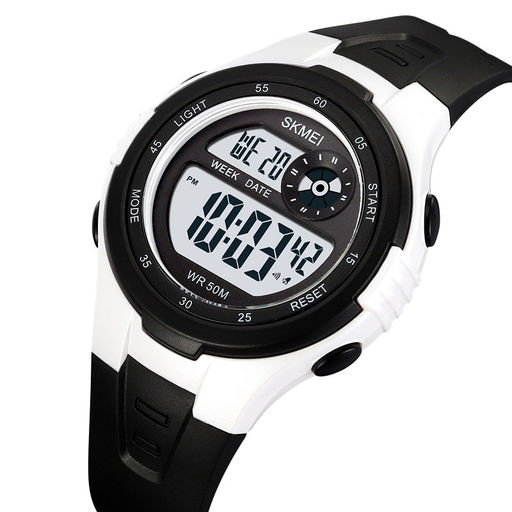 Детские наручные часы электронные Skmei 2280white-black
