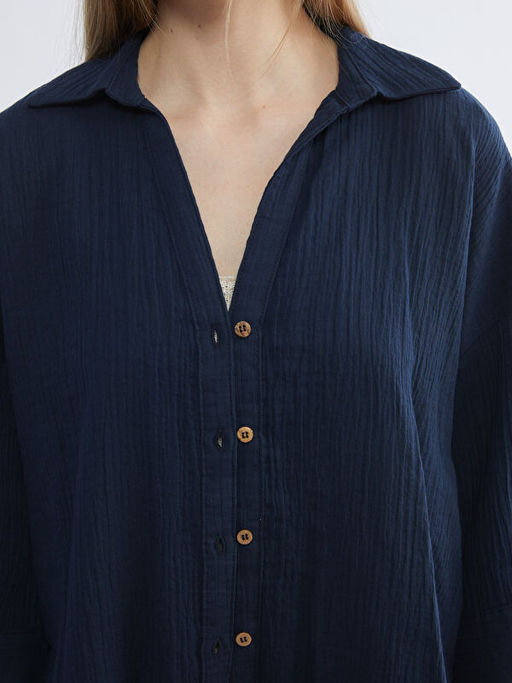 Dokulu Oversize Kad?n G?mlek