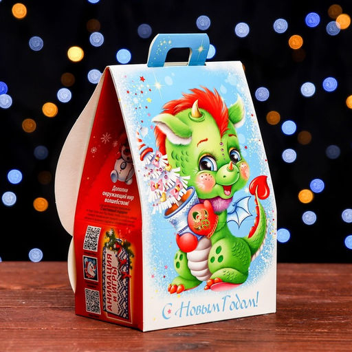 Цена за 5 шт. Подарочная коробка Домик дракоши 12 х 8,5 х 17,5 см - Simaland фото 7