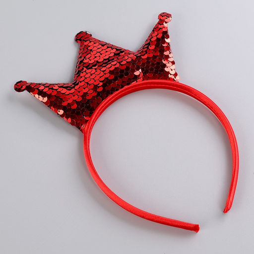 Карнавальный костюм «Новогодняя принцесса», рост 98 см, ободок, платье с короной, красный