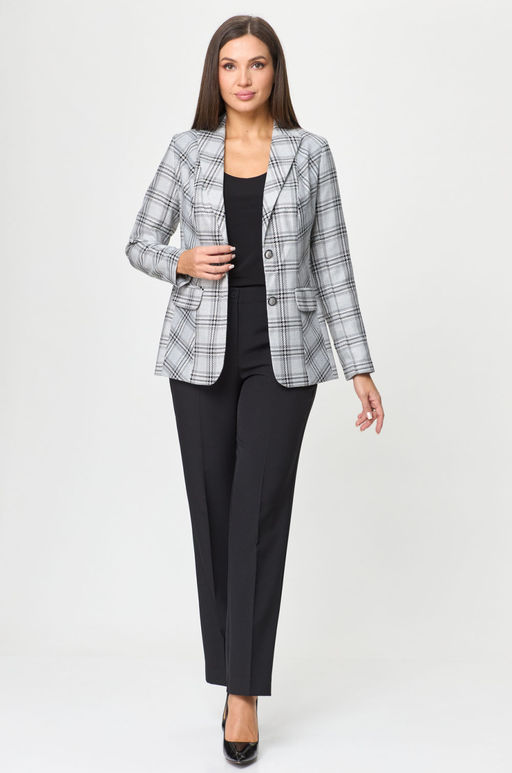 Жакет БелЭльСтиль 203 серо-черный фото 2