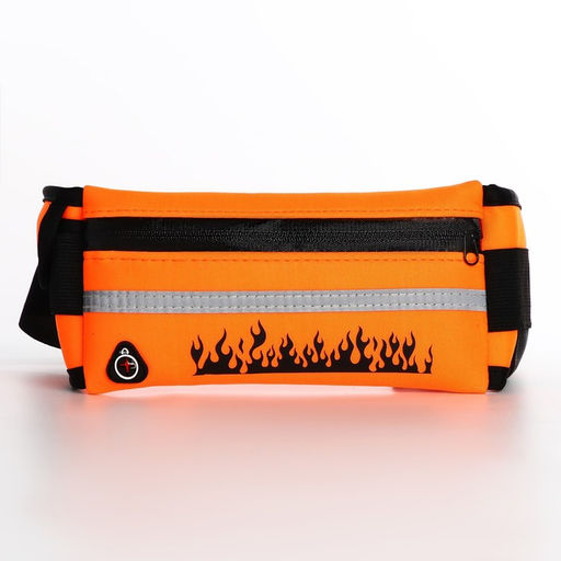 Сумка для бега поясная, на молнии, цвет оранжевый - Nazamok фото 4