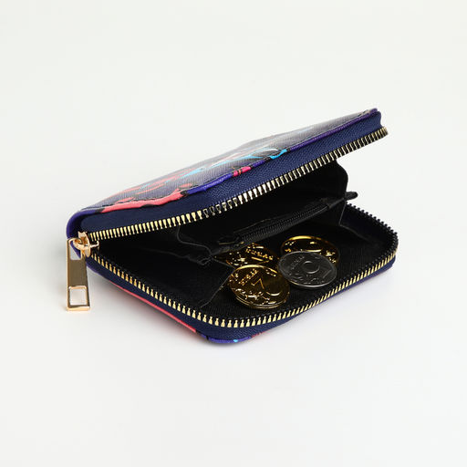 Кошелёк детский «Космос», на молнии, синий