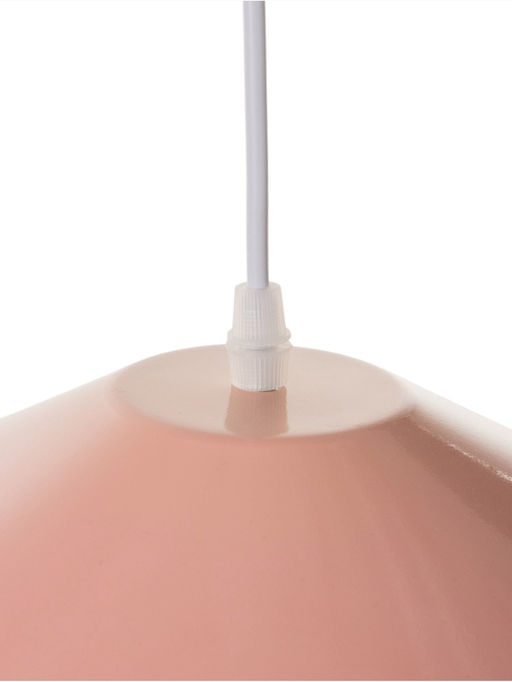 Светильник потолочный BayerLux Lisa, 1×40 Вт, Е27, светло-розовый, 26×26×32 см