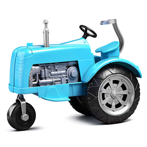 Трактор "Ферма" с овощами, в коробке