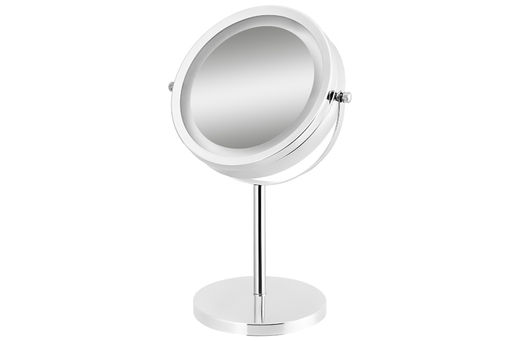 Зеркало двустороннее на подставке 20,5*13,5*33 см Хром со светод.подсвет.,с кнопоч.переключат. - Elan gallery фото 4