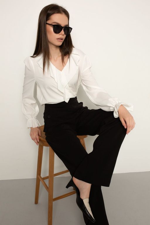 Блуза AURA 2055-164 молочный  фото 4