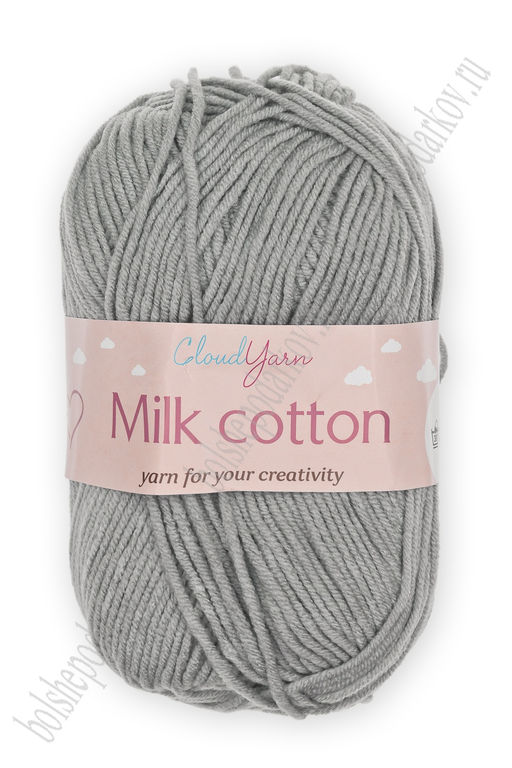 Пряжа Milk cotton 50 гр (10 шт) SF-7848, серый