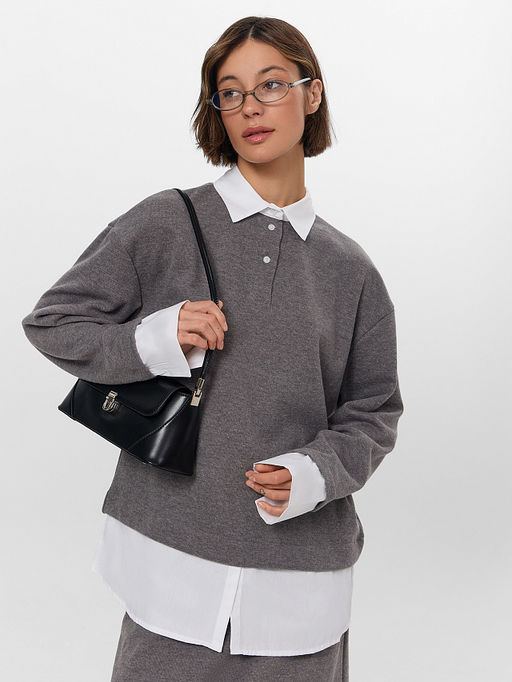 Джемпер женский серый - Mark formelle фото 9