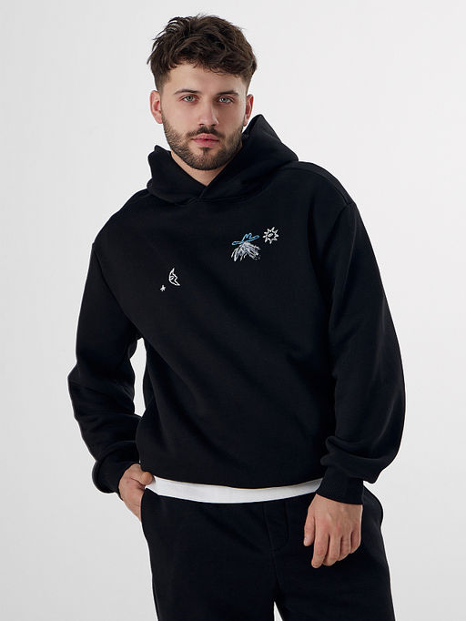 Теплые брюки мужские черные с начесом