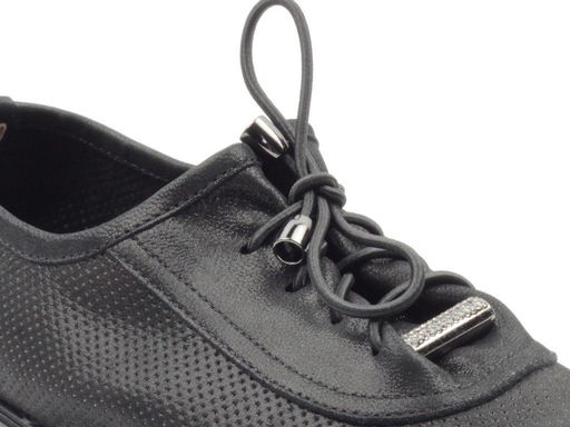 03-S49-T49 S19-121 Y1058 BLACK Полуботинки женские (натуральная кожа) - Фабричный китай фото 6