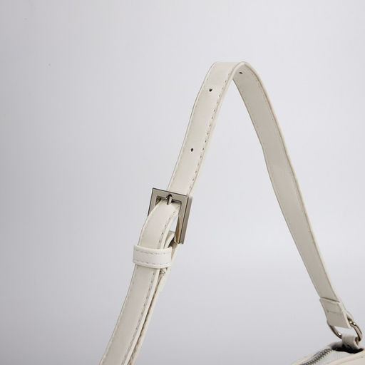 Сумка-багет на молнии, цвет белый - Simaland фото 4