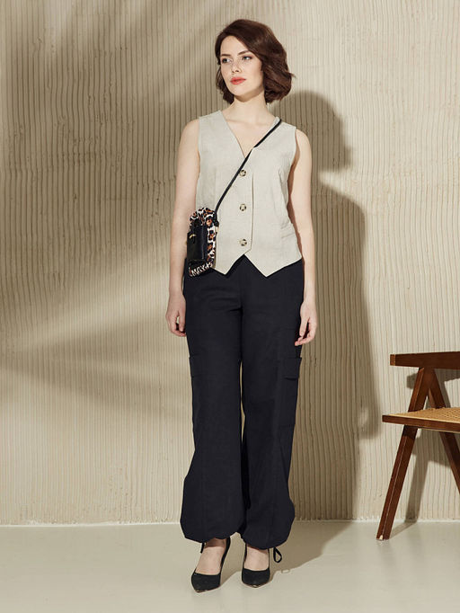 Льняные карго-брюки - Vals фото 4