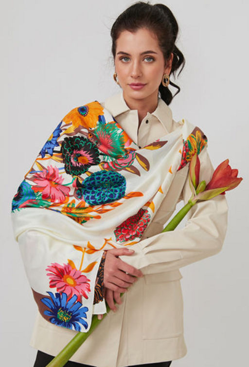 Большой, мягкий, тонкий и очень нежный двусторонний платок - Tantino фото 10