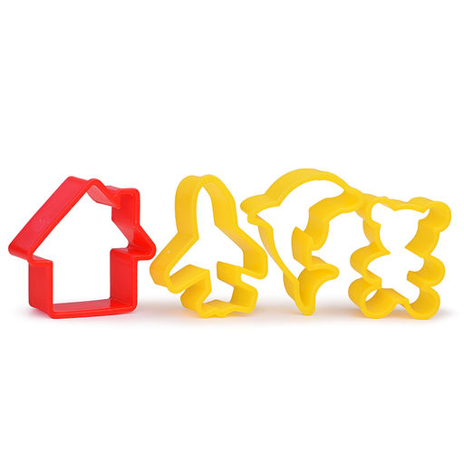 Тесто для лепки в коробке 12 цветов по 50гр, 9 форм, скалка, 600гр,