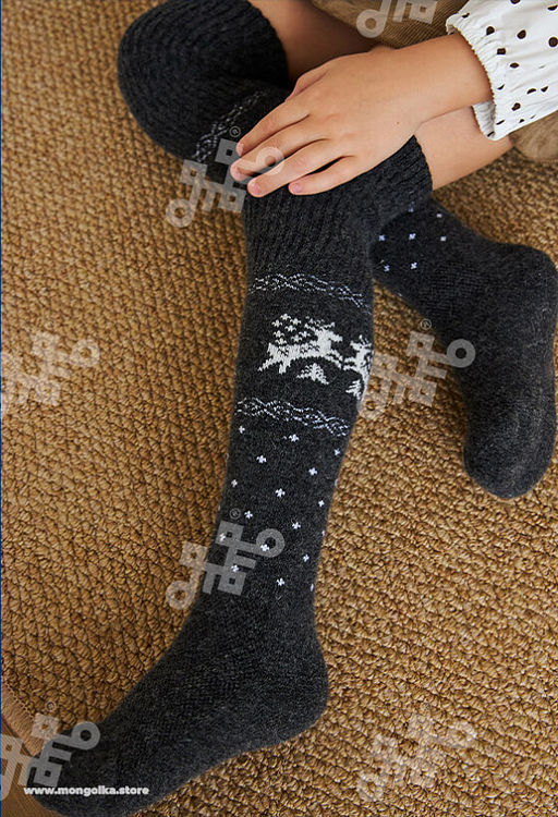 Гольфы детские из монгольской шерсти